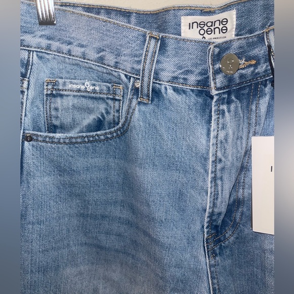 Insane Gene Hi-Waist Tapered Jeans in Medium Wash - Picture 5 of 8